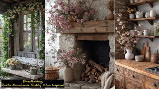 🌾 RUSTIC ANTIQUE 🌾 Farmhouse decorating ideas & design with a touch of Shabby Ch