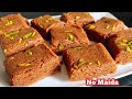 Wheat Flour Milk Burfi Recipe - Raksha Bandhan Sweets Recipes / Atte Ki Barfi Recipe / Milk Cake