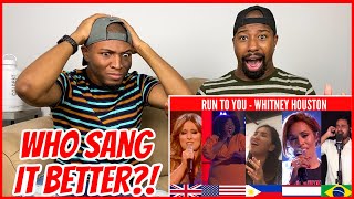 WHO SANG IT BETTER | Whitney Houston 😱: Run To You (Philippines,UK,US,Netherlands,Brazil) | Reaction