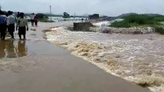 Chitravathi river water flow in kodavandla Palli...