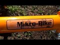 orange mikro bike mini bike monkey bike