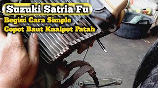 Suzuki Satria Fu Baut Knalpot Patah