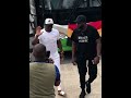 Watch! The arrival of Abedi Ayew Pele to Accra sports stadium