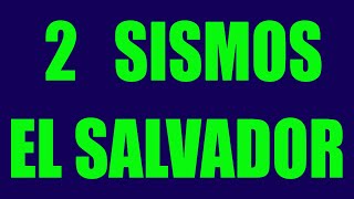 Sismos  en el salvador 5.7 Y 6.1 PRELIMINAR Hoy en mexico ACABA DE PASAR ⚠️ALERTA SISMICA⚠️Hyper333