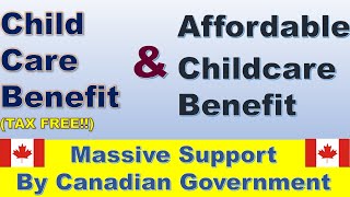 Different benefits for kids in Canada| Childcare Benefit| Daycare Subsidy