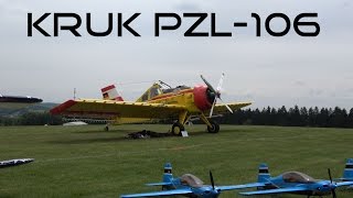 Kruk PZL-106 Löschflugzeug Vorführung Flugplatz auf dem Dümpel 4K