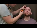 ASMR Eyebrow Shaping, Trimming and Plucking on a Real Person