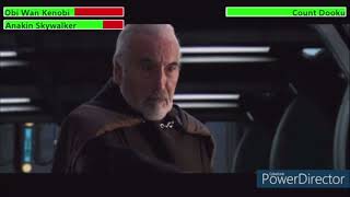 Obi Wan & Anakin vs. Count Dooku with healthbars