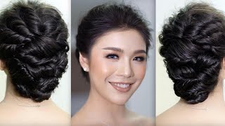 Bridal Hairstyle, Wedding  Hairstyle Tutorial  สอนเกล้าผม ทรงผมเจ้าสาว โดย ครูหญิง ภัครา