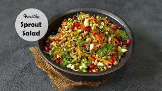 Healthy Sprout Salad | Indian Mung Bean Sprout Salad