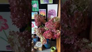 DÉCORATION avec des 💐Hortensias de mon atelier 😃 | Bunch of Hortensia