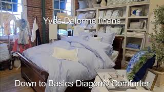 Yves Delorme linens at Down to Basics