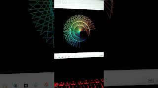 Colorfull Illusion in python 👩‍💻 #shorts #python #turtle #colorful #illusion #programming
