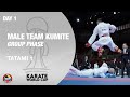 KARATE WORLD CUP: Day 1 - Male Team Kumite - Group Phase - Tatami 1 | WORLD KARATE FEDERATION