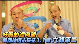 好貴的滷肉飯！韓國瑜選市長花1.1億　六都第二 | 蘋果新聞網