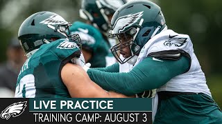 Eagles Hold First Padded Practice of 2021 Training Camp | Eagles Live Practice