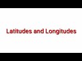 do you know about latitudes and longitudes అక్షాంశాలు రేఖాంశాలు why latitudes and longitudes sadanna