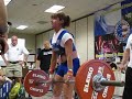 bonnie aerts at the 09 uspf nationals 281 lb. deadlift wr