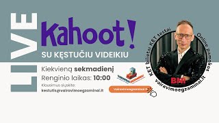 KET bilietai KET testa Kahoot žaidimas