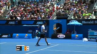 Marcos Baghdatis v Grigor Dimitrov highlights (3R) - Australian Open 2015