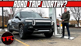 Real World TEST: How Quickly Does The Rivian R1T Charge?