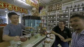 Chinatown Adventures-Chinese Tea House with Al Caudullo and Michael in 5.7K-180VR