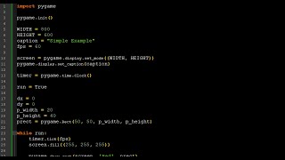 Basic Pygame Window