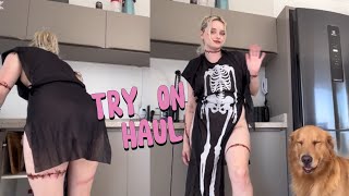 HALLOWEEN - Ninfobad Kitchen Cleaning | TRY IT ON HAULTransparent pants: a brilliant transformation!