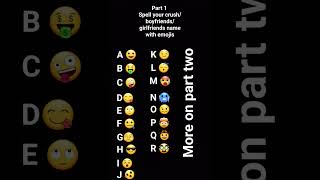 part 1 of name your 😍 with emojis subcribe #name #shots