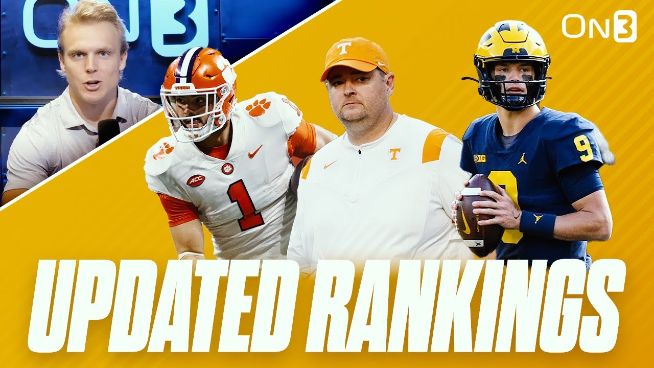 NEW College Football Playoff Rankings | CFB Rankings, Tennessee ...