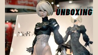 FLARE NIER AUTOMATA 2B FIGURE UNBOXING REVIEW SQUARE ENIX