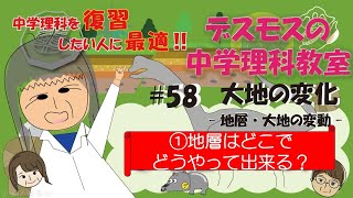 #58 「地層はどこで、どうやってできる⁉️地層が縞模様に見えるワケは⁉️を解説します。」~【大地の変化】 地層.大地の変動~