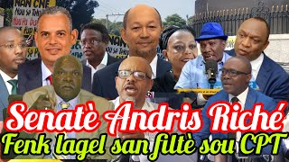 Woy! Ex-Senatè Andris Riché Fenk lagel san filtè sou CPT e depatacha politisyen  yo vin #tandekoze