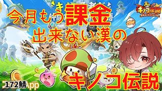 【キノコ伝説】S172鯖　160円鍵以外課金禁止５日目　そろそろ２位から落ちそう