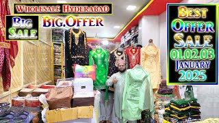 Offer Offer Offer 💯💥 Hyderabad Wholesale | Big Sale Offer 3Days.01.02.03.01.2025 Sidra Fashion Suits