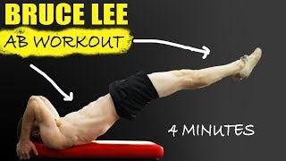 Bruce Lee AB Workout - 4 Minutes (INTENSE!!)