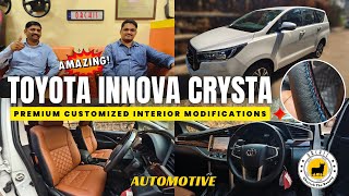 Toyota Innova Crysta Customized Interior Modifications | Toyota Innova Crysta Premium Seat Covers