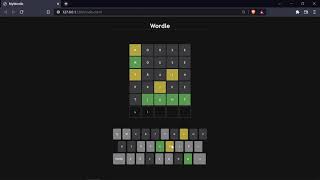 WORDLE Clone made using JavaScript
