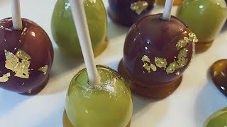 宝石のようなカリカリぶどう飴を作ってみた | Candied grapes | yuri's 自由帳