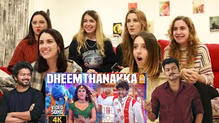 Dheemthanakka Thillana - 4k Video song Reaction | Villu | Vijay | Nayanthara | Prabhu Deva |