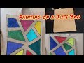 Painting on a Jute Bag | Jute Bag Decoration  #art #painting #decoration