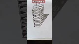 How to draw a  3D Skyscraper/ Big Building Illusion!!
