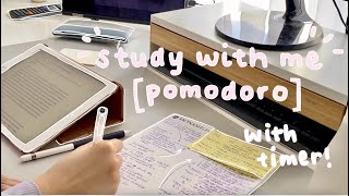 study with me with chill lofi music | Pomodoro Method (25 minute study x 5 minute rest)