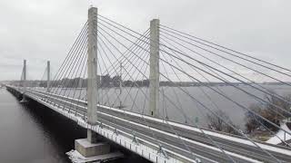 Le pont péage A-25 entre Montréal et Laval. #city #dji #bridge #river