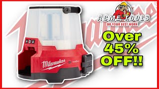 ACME Tools Deal On Milwaukee M18 Radius CPT Site Light w/ One Key 4000 Lumens! IP54 Rated #shorts