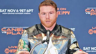 CANELO ALVAREZ'S IMMEDIATE REACTION TO KNOCKING OUT CALEB PLANT; ADMITS HE WAS TOUGHER THAN EXPECTED