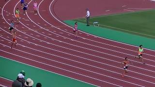 20190727福岡県中学陸上 低学年女子4x100mリレー予選第3組