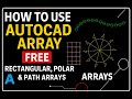👉 Master Array Command in AutoCAD | Rectangular, Polar & Path Array Explained