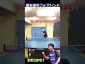 張本選手フォアハンドスイング 　 パリオリンピック harimoto 卓球 張本智和 戸上隼輔 tabletennis pingpongball 乒乓球