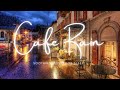 Rainy Night Outside Coffee Shop Ambience, Relaxing Rain, Rain Sounds for Sleep, Relax, Study